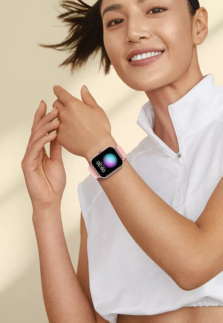 SmartWatch ZL54C Jam Pintar Full Touch Screen 1.83inci Olahraga BT Call Jam Tangan Wanita/Pria pink