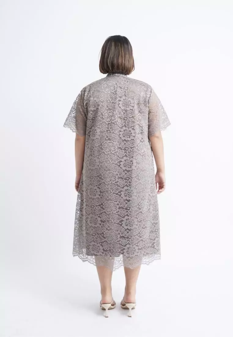 Xtramiles Plus Size Party Dress Jia vol 2 Grey Ash