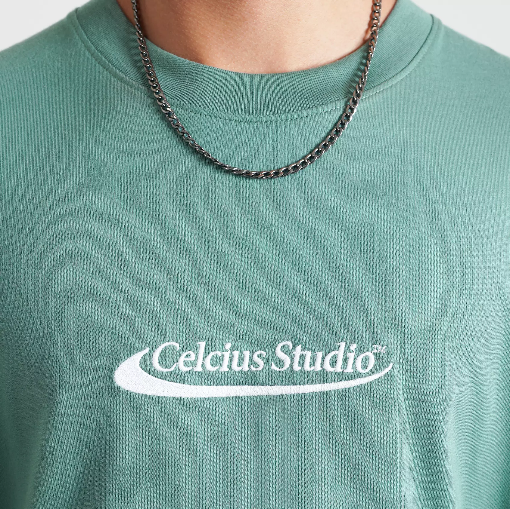 CELCIUS FANTA Bottle Graphic T-shirt Oversize LIN001428C Teal