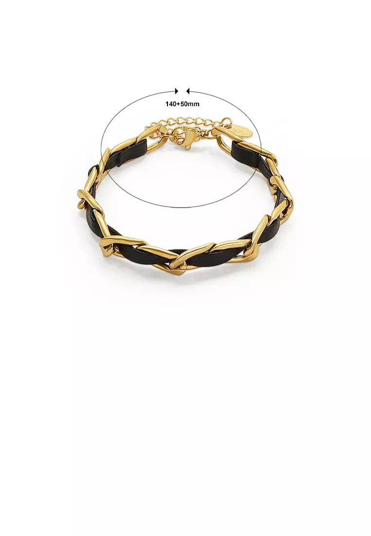 Buy Glamorousky Fashion Personality Plated Gold 316L Stainless