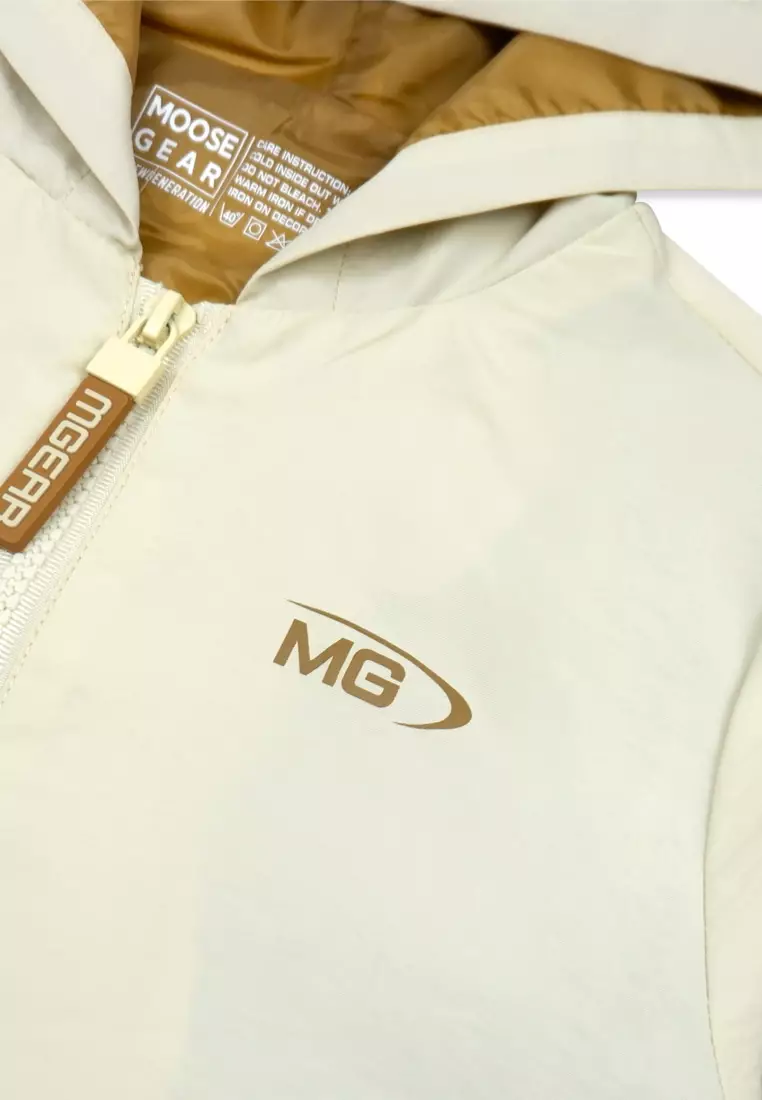 Boys Jacket With Hood And Print Details