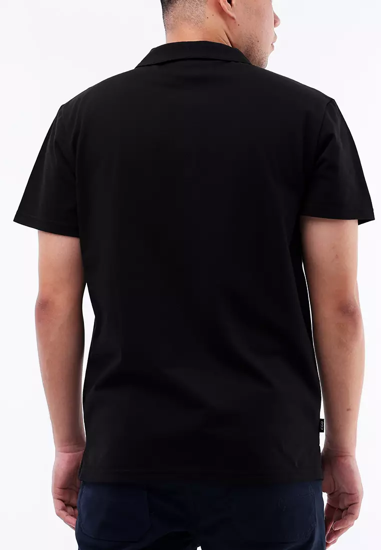 Collared Waffle Short Sleeves Polo