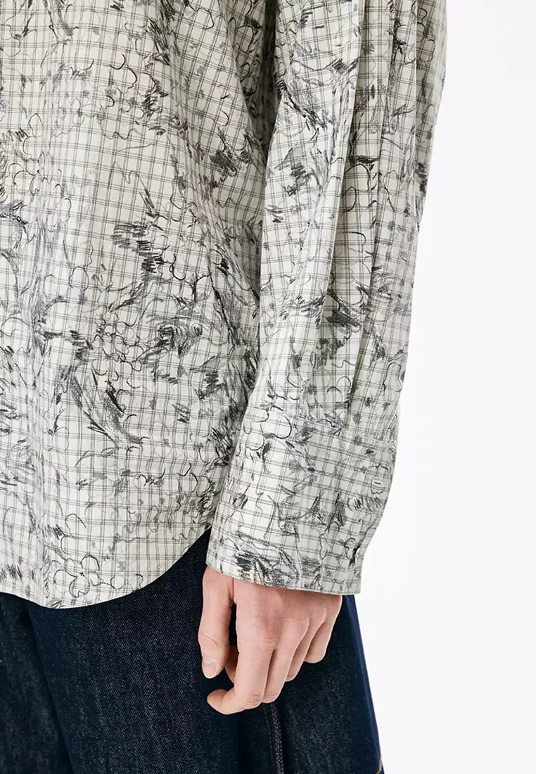 Pattern Element Floral OVERSIZE Long Sleeve Shirt
