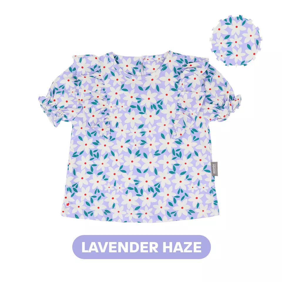 Mooi Atasan Anak Perempuan Natalie Top - Lavender Haze