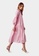 iROO pink Oversize Stripe Dress 4F422AA2E1016EGS_2