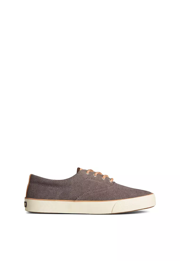 Men's SeaCycled™ Striper II CVO Canvas Sneakers Brown (STS25880)