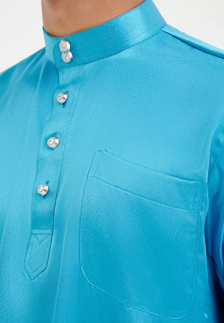 Gene Martino - Baju Melayu Satin Classic Fit 666