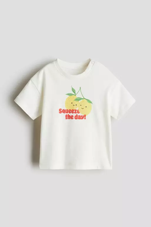Printed cotton T-shirt