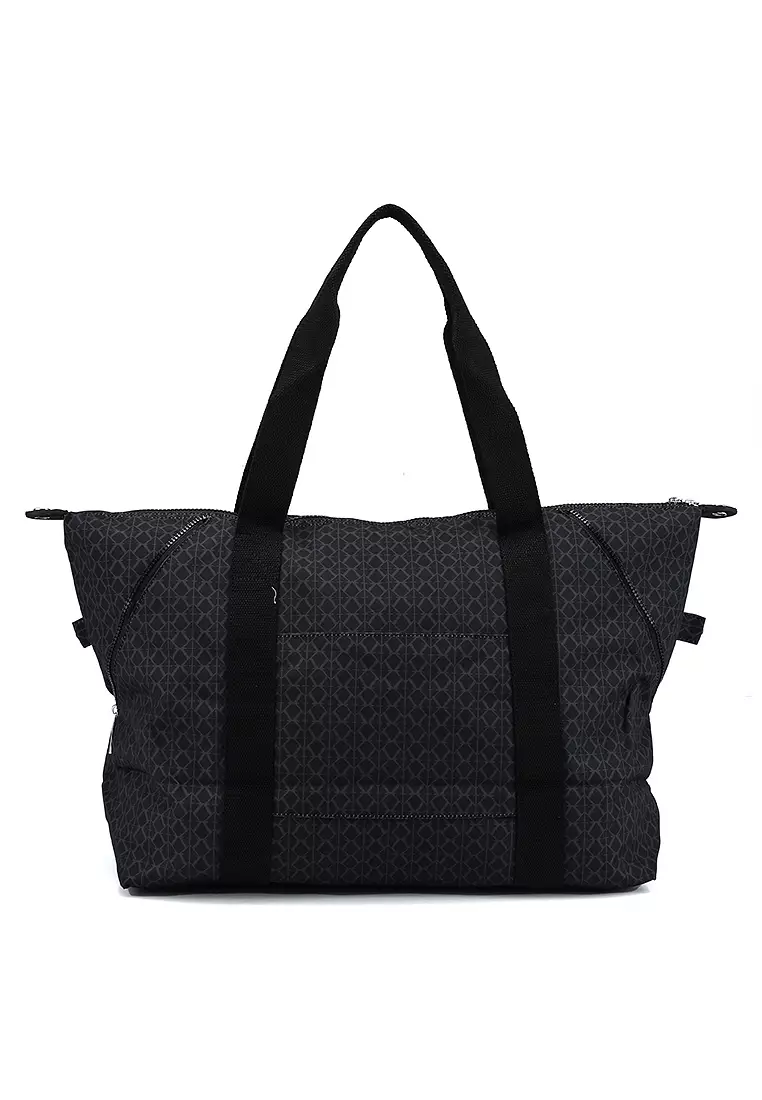 Printed Nylon Large Top Handle Bag