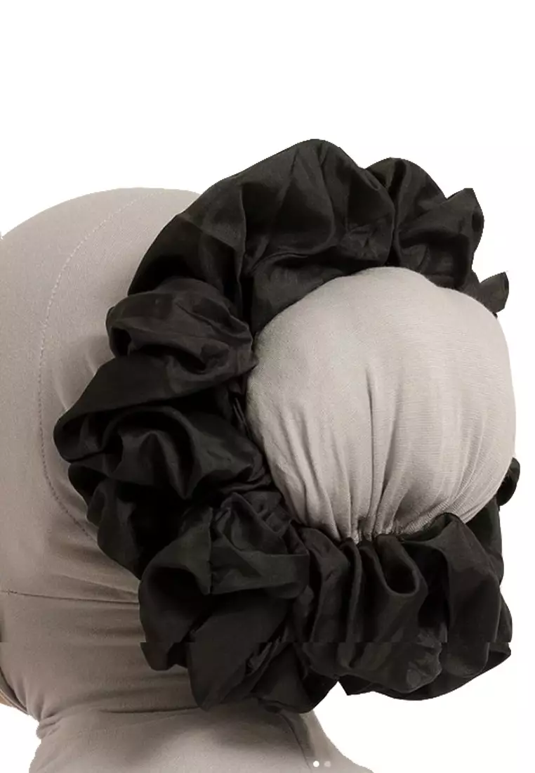Hair Volumizer Scrunchie Black