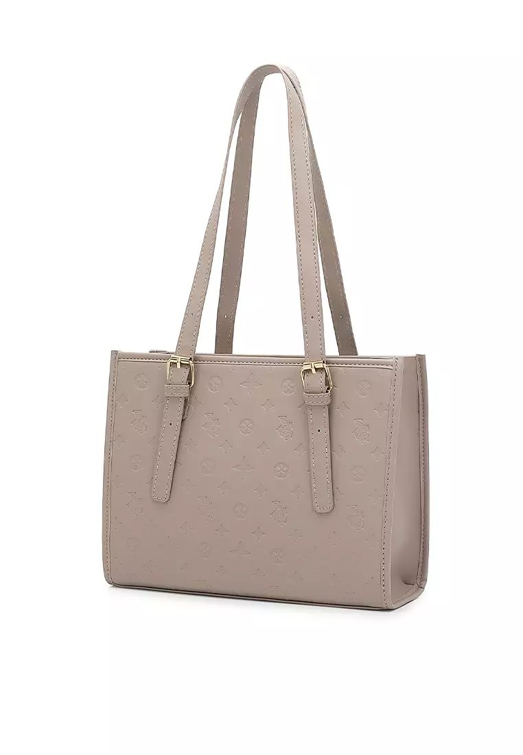 Mcm klara monogrammed shopper tote bag sale