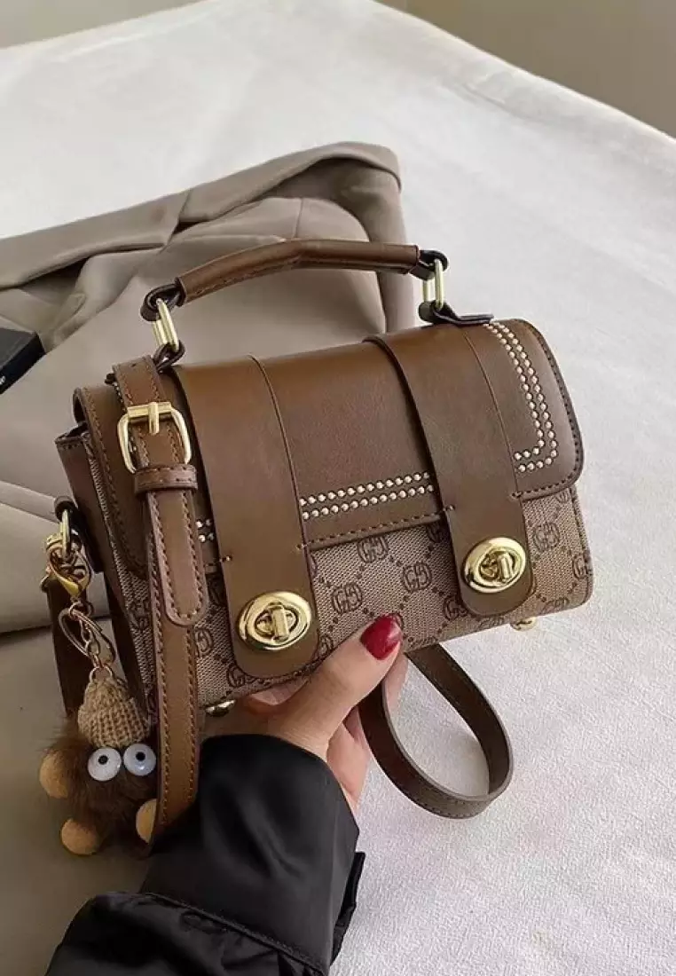 Vedlyn Isabel Tas selempang dan bahu wanita model terbaru - khaki