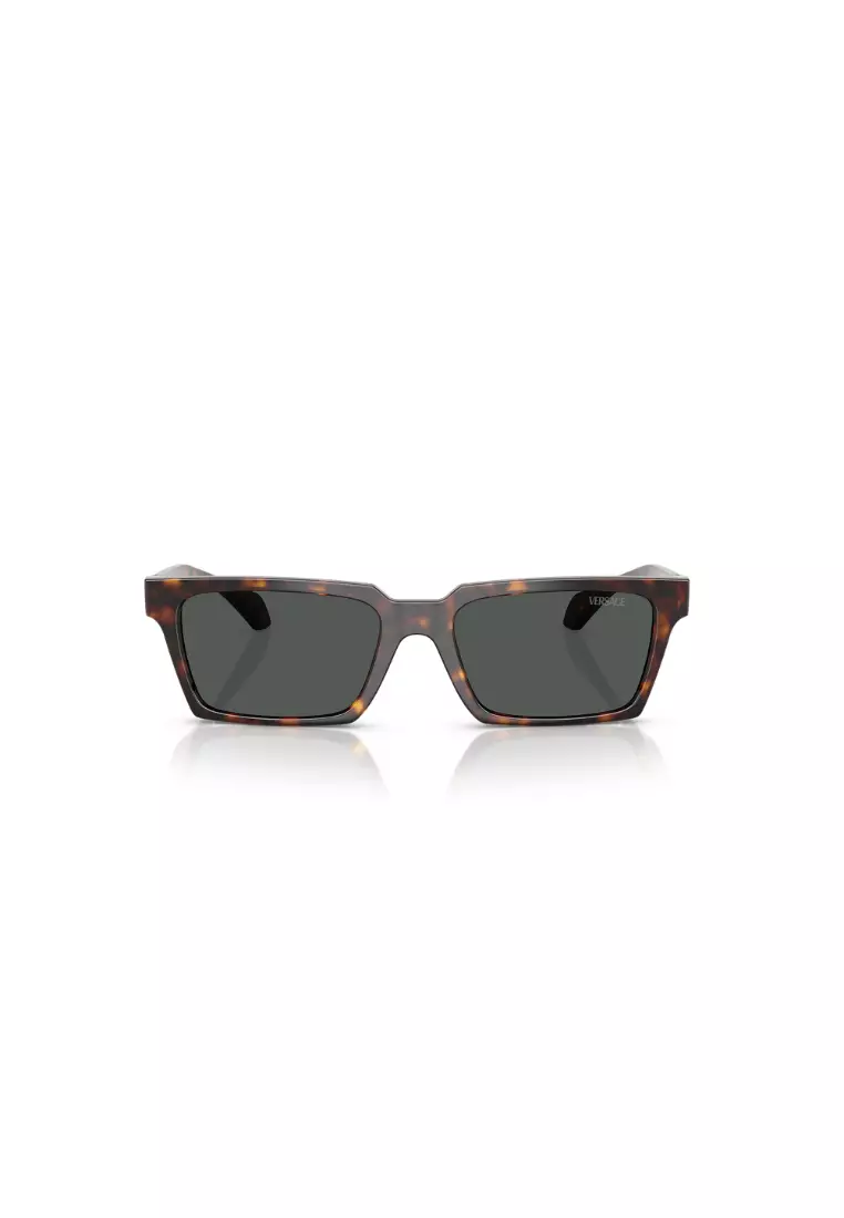 [Buy 1 Gift 3] Men's Rectangle Frame Brown Injected Sunglasses - VE4490U