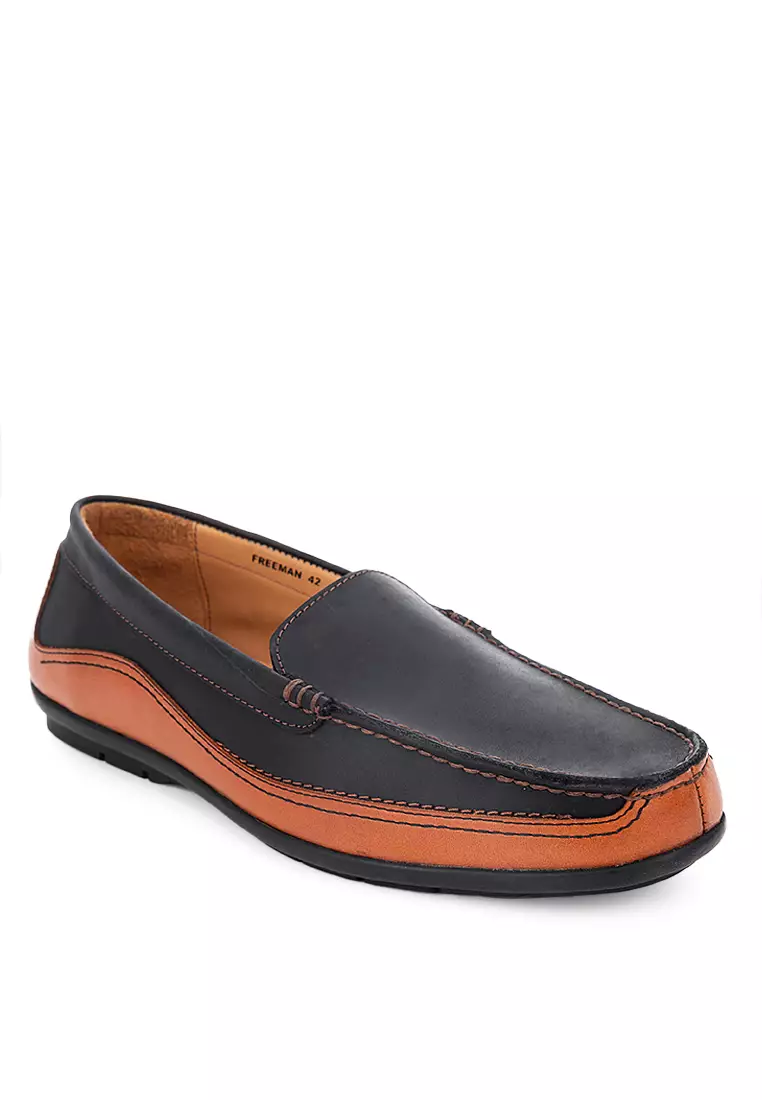 Discount on Bristol Shoes  shoes - SKU: Freeman Black Driving Shoes