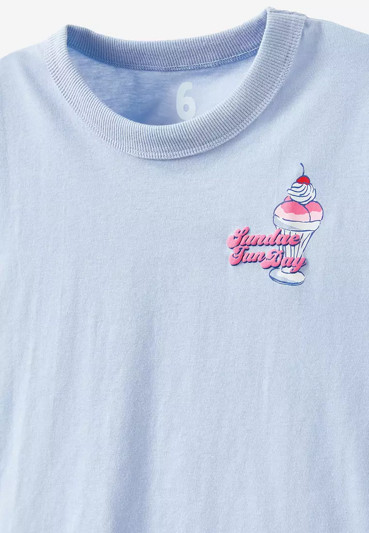 Poppy Oversize Graphic Print Tee