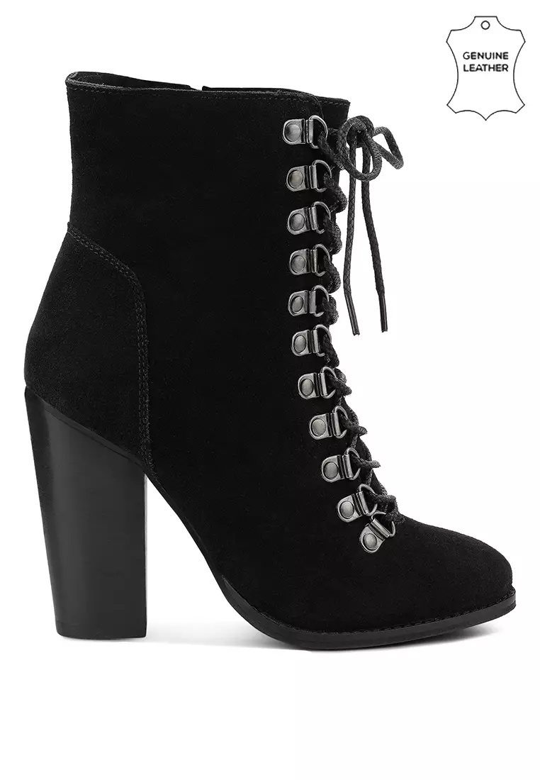 Buy Rag & CO. Antique Black High Heeled Ankle Boot Online ZALORA Malaysia