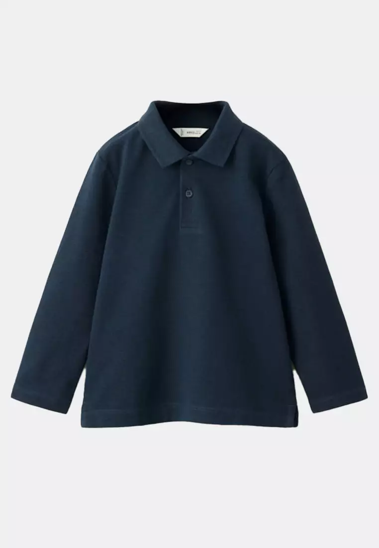 long sleeve blue baby shirt