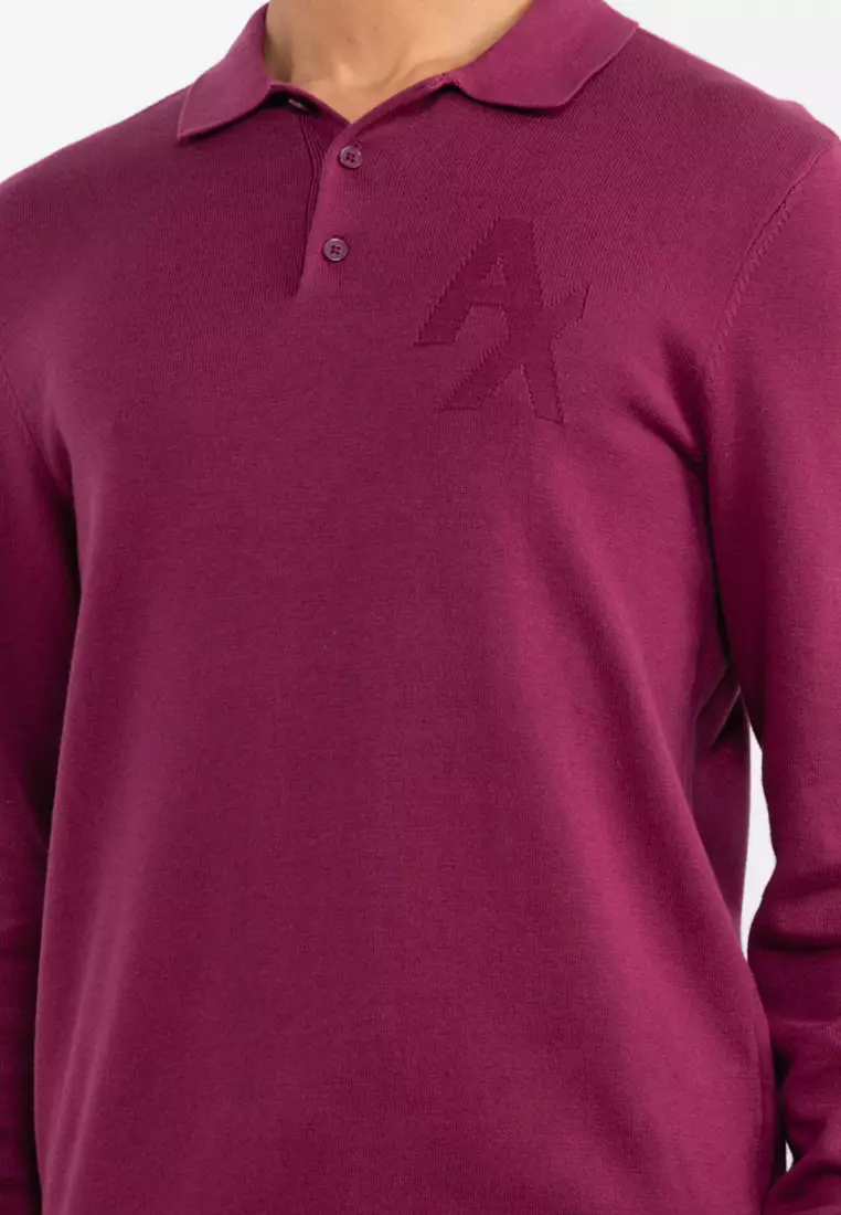 Armani hot sale knitted polo
