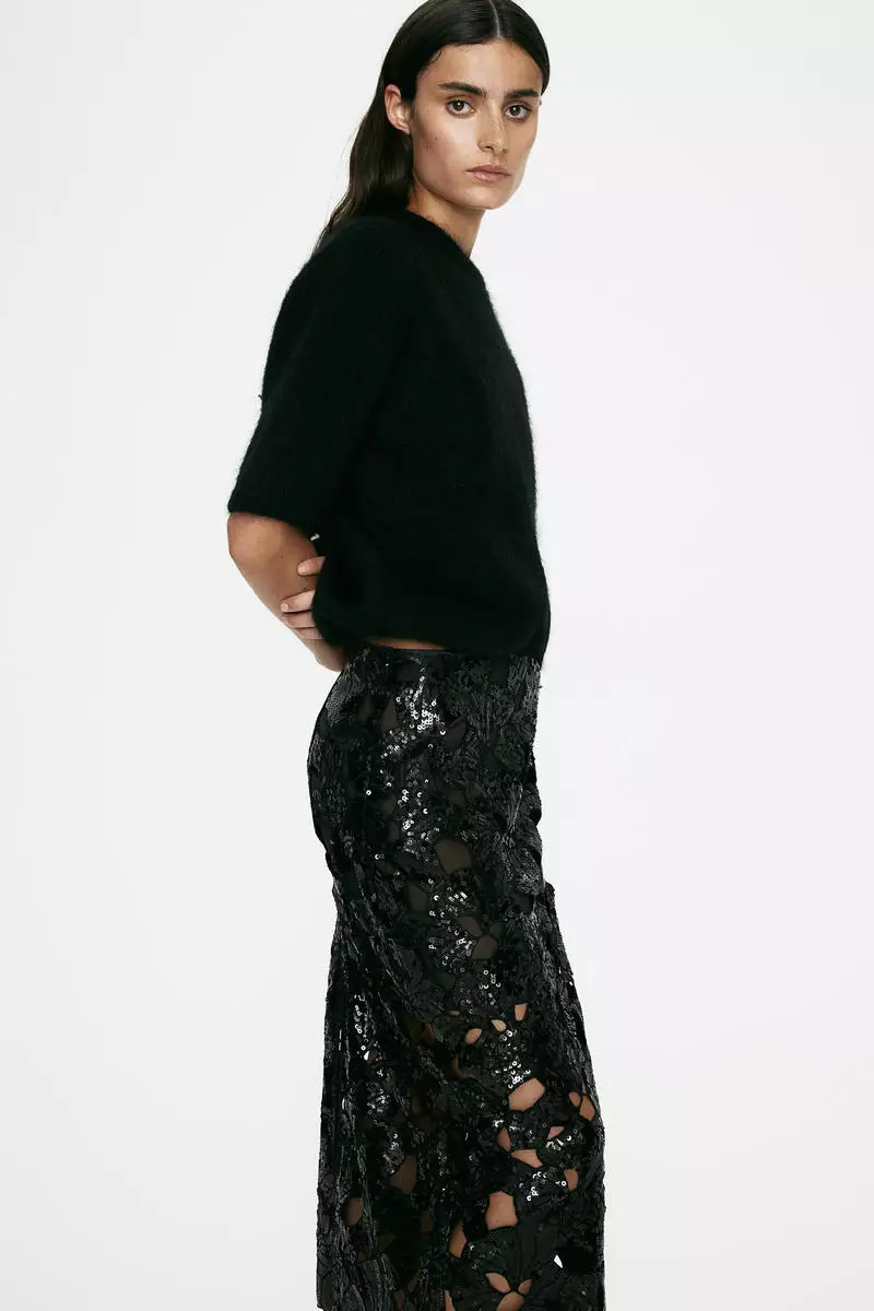 Buy H&M Sequined pencil skirt Online ZALORA Malaysia