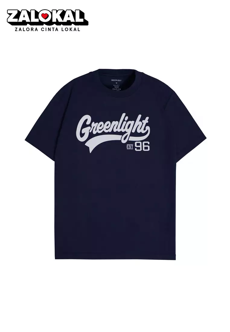 Greenlight Men's T-Shirt Short Sleeve Cotton Logo Script OL-C281223
