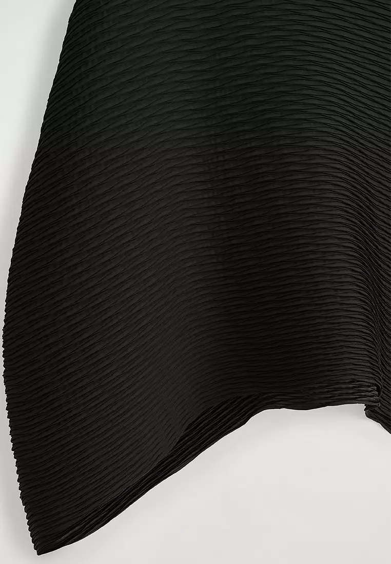 Voluminous Pleated Midi Skirt