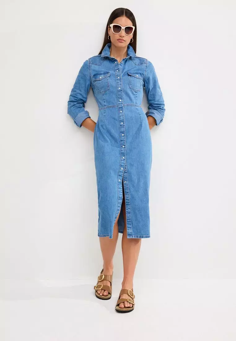 Next denim shirt dress hot sale