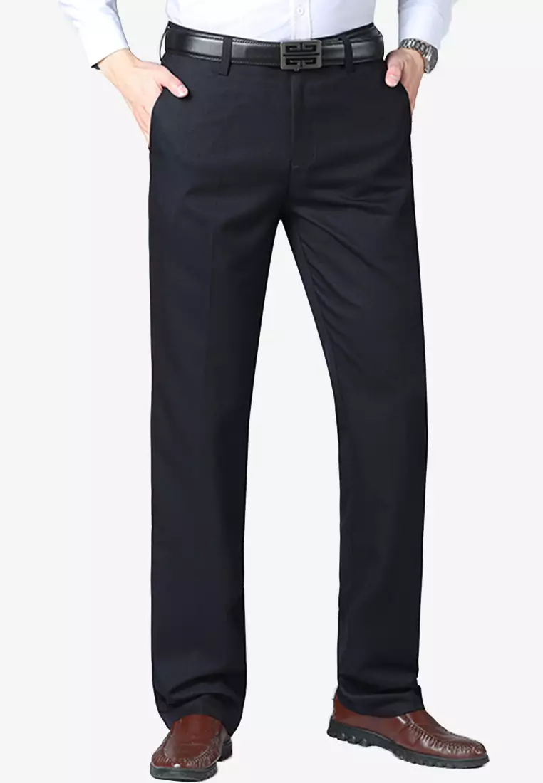 Men s Autumn Business Dress Pant Black