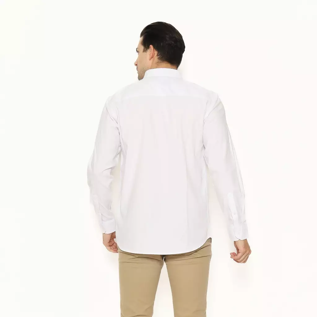 AMK Kemeja Pria Lengan Panjang SHS CHIKO L/S White