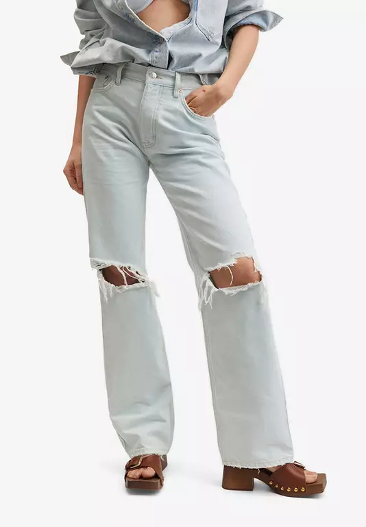 High Waist Straight Jeans