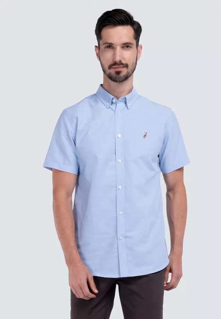 Buy POLO HAUS Polo Haus Men Cotton Plain Regular Fit Short