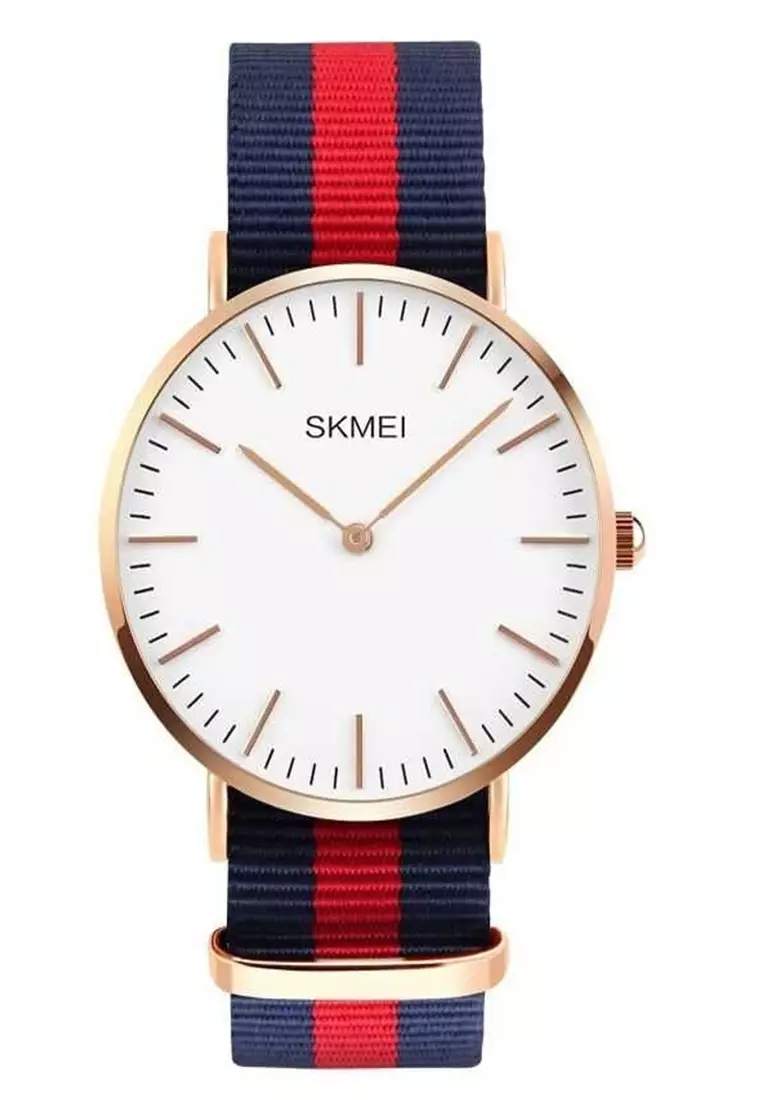 Jam Tangan Casual Analog Pria Waterproof Strap Tali Material Canvas HP23 ORIGINAL