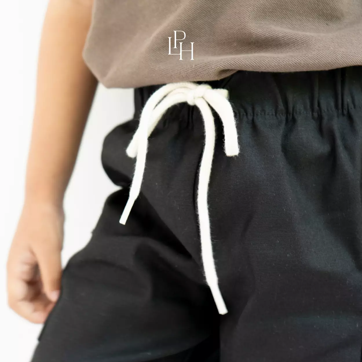Little Palmerhaus - Leo Cotton Shorts 2.0 (Celana Pendek Anak) Taupe Brown