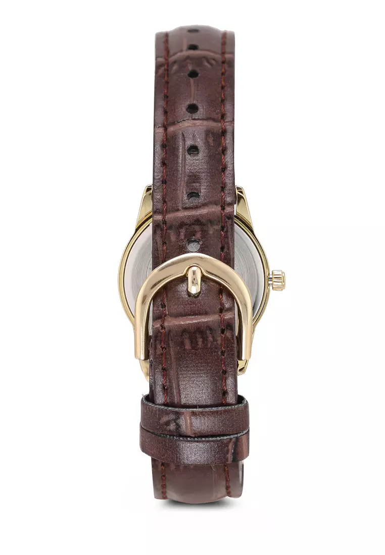 Jam Tangan Wanita-LTP-V006GL-7BUDF Coklat