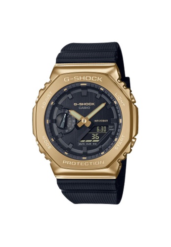 G-SHOCK black and gold CASIO G-SHOCK METAL GM-2100G-1A9 EC121ACB418A0AGS_1