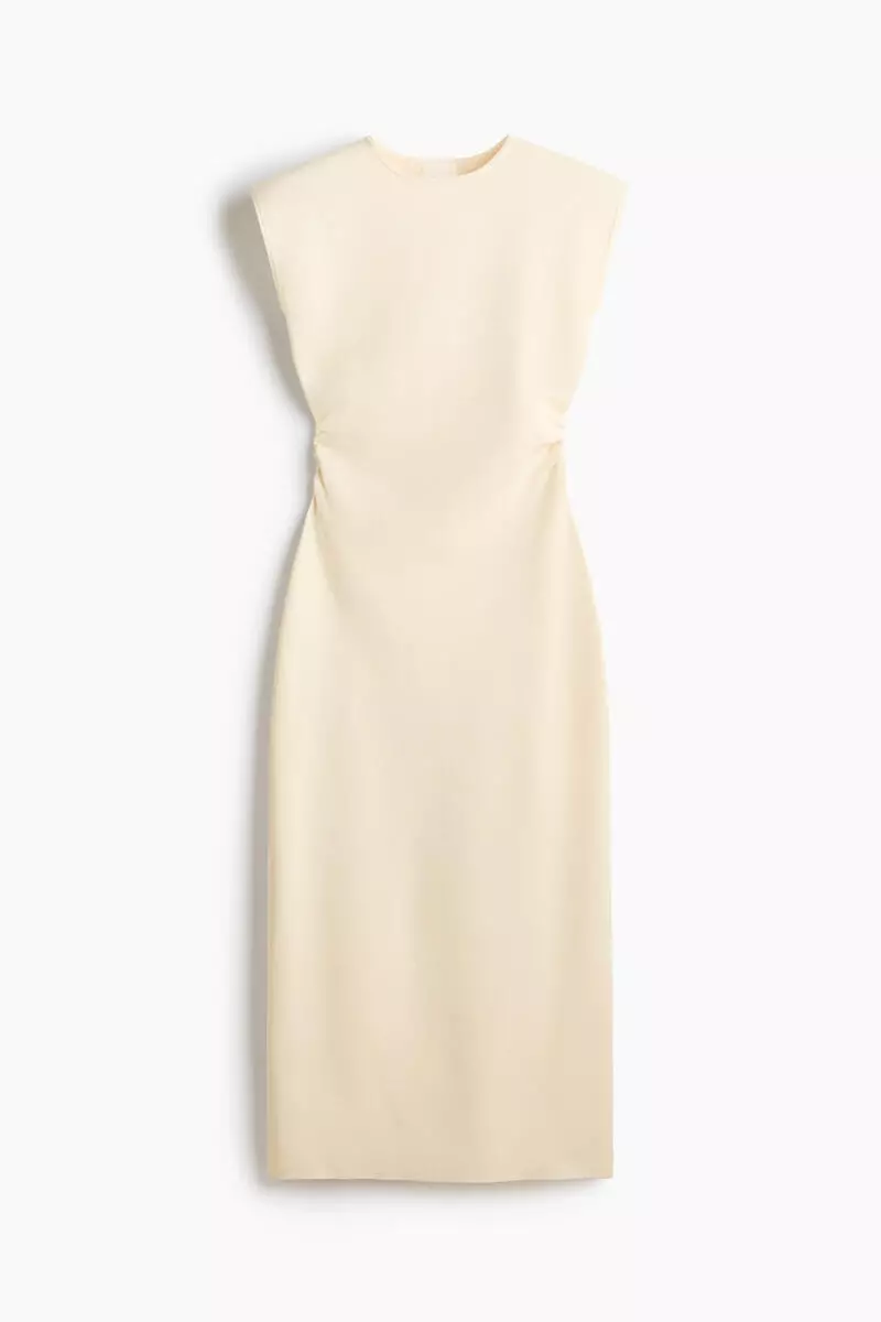 Draped midi dress