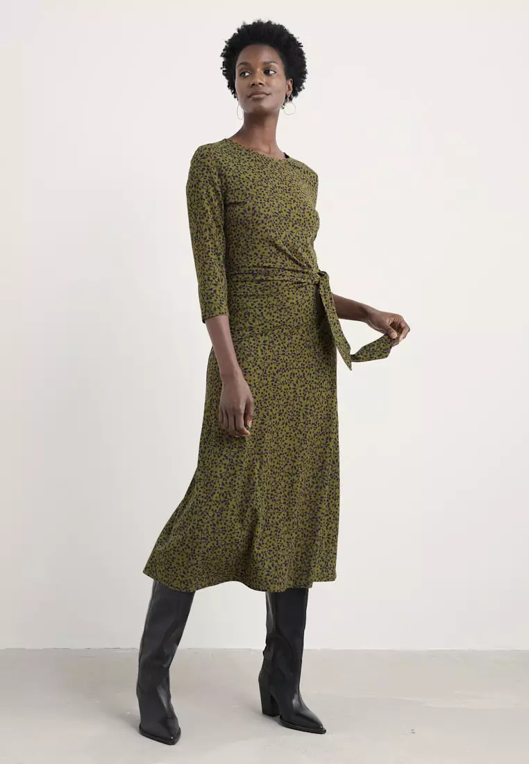 Seasalt Cornwall Green 3/4 Fettling Dress