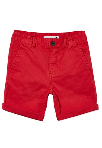 Cotton On Kids red Walker Chino Shorts 7A451KAE752432GS_1