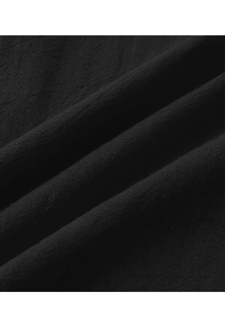 Loose Square-neck Linen Shirt YL-SKD01