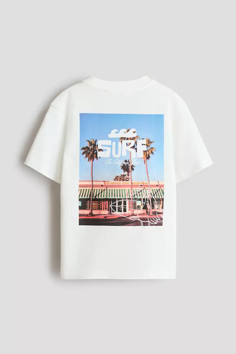 Printed cotton T-shirt