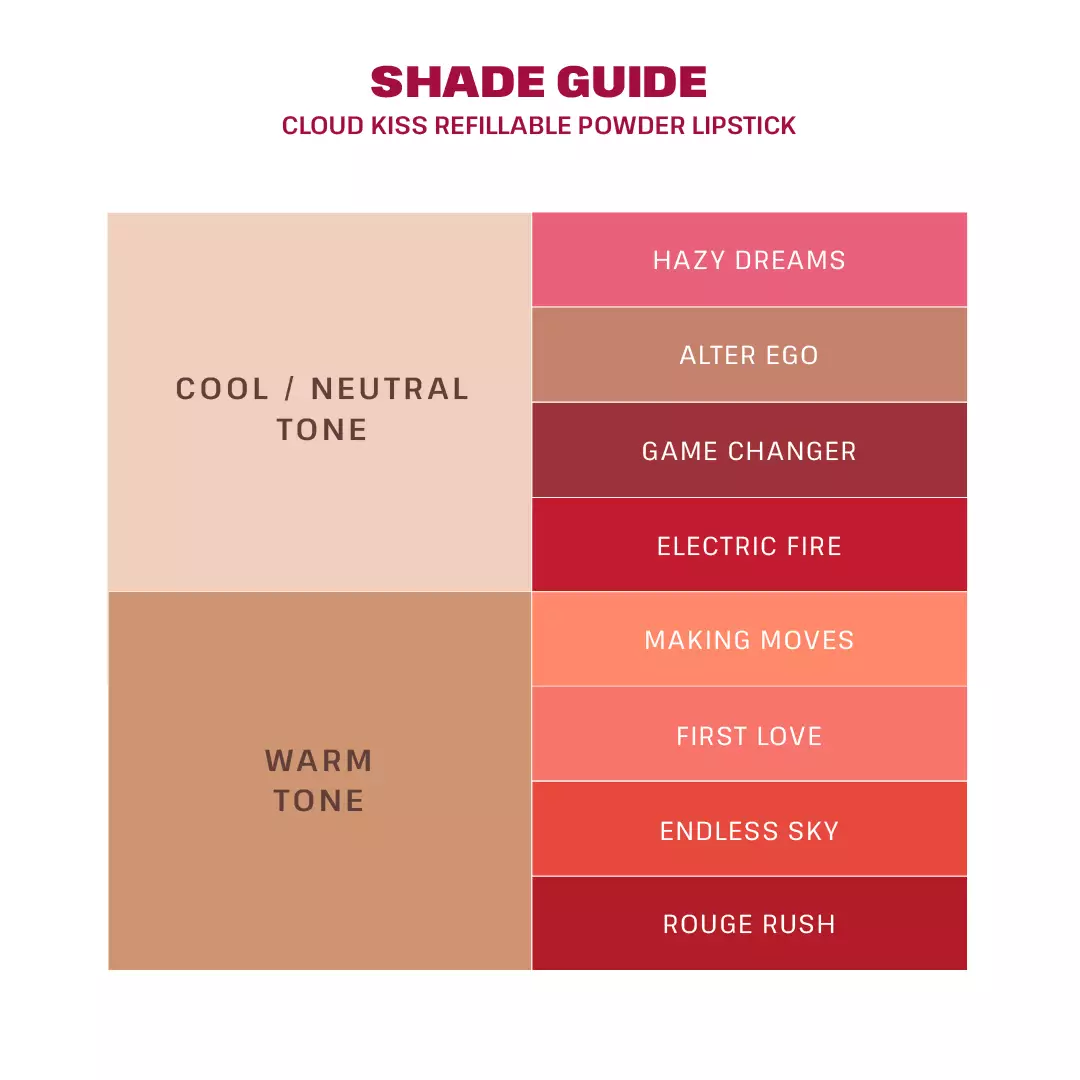 Jual Esqa ESQA Cloud Kiss Refillable Powder Lipstick Game Changer