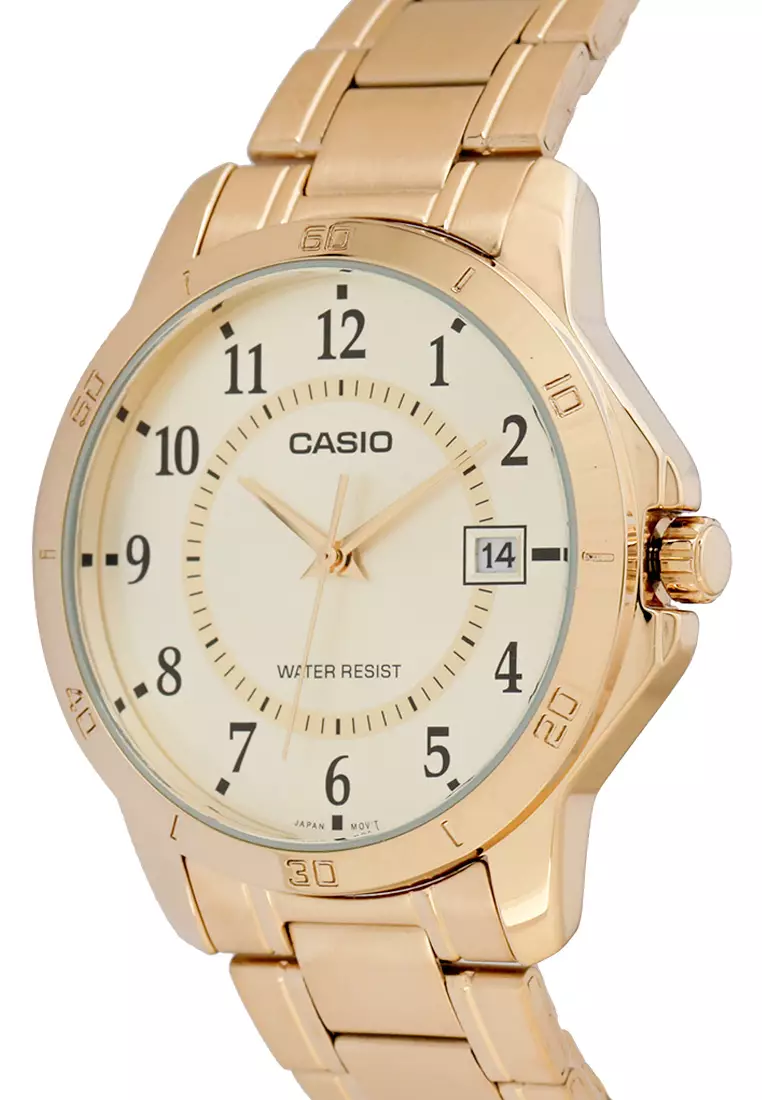 CASIO Jam Tangan MTP-V004G-9BUDF Gold
