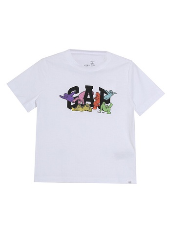 GAP white Gap x Frank Ape Toddler Graphic T-Shirt F9240KA1C20FE7GS_1