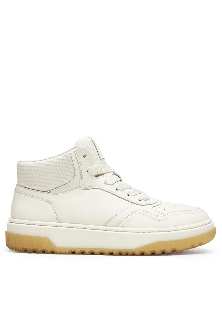 High Top Grain Leather Sneakers DS33108H