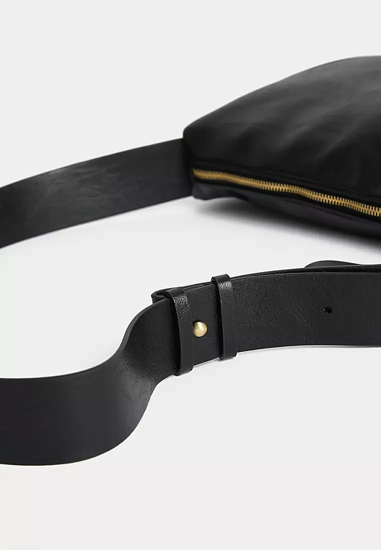 Faux Leather Sling Bag