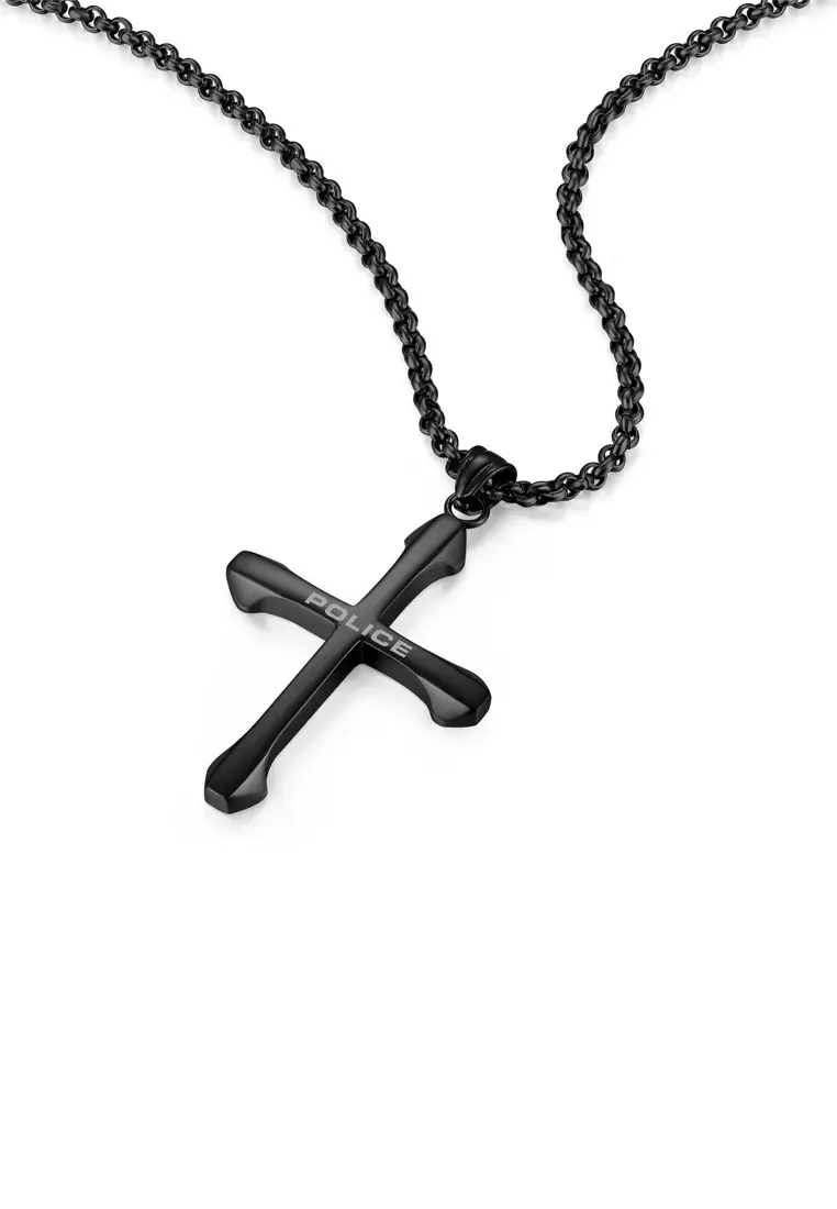 Buy Police Police Saint II Cross Pendant 22