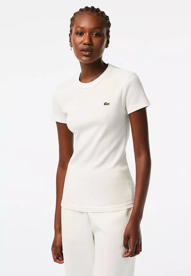 Produktivitet Øl mover Buy Lacoste Lacoste Women's Slim Fit Organic Cotton T-shirt - TF5538-70V  Online | ZALORA Malaysia