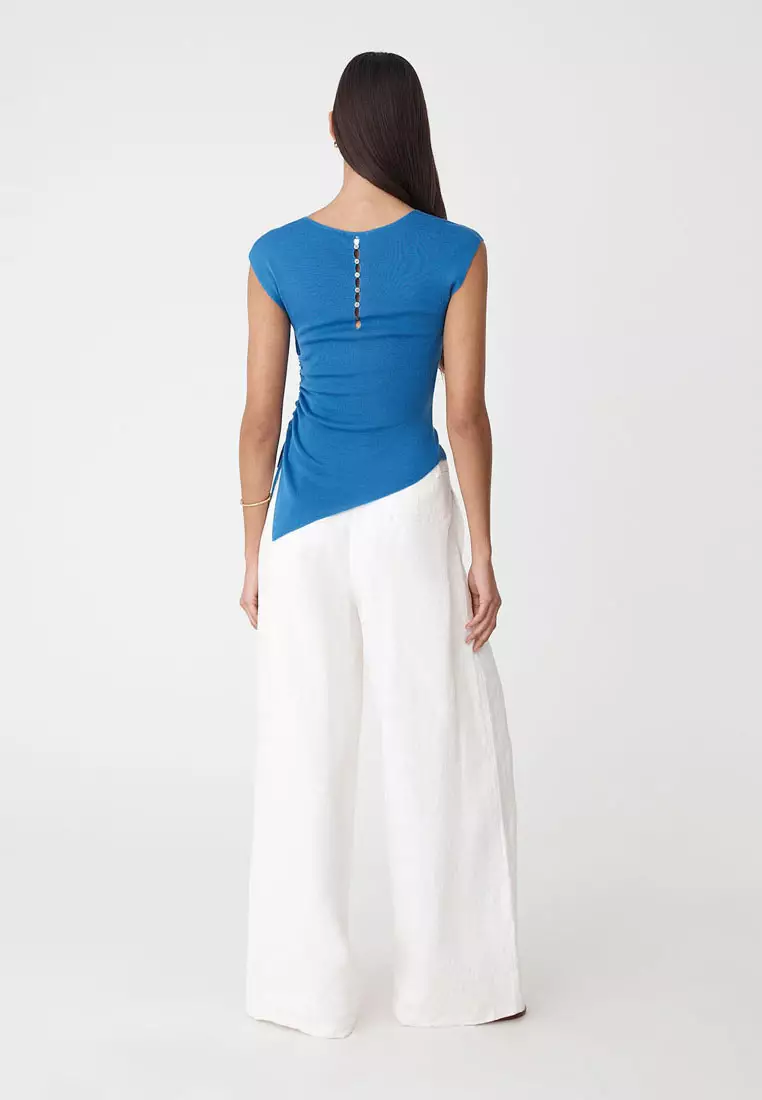 Galina Ruched Lyocell Knit