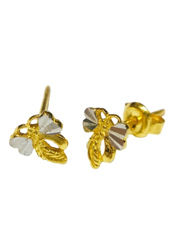 Buy Litz Litz 916 22k Gold Earrings Lge0027 1 64g 21 Online Zalora Singapore