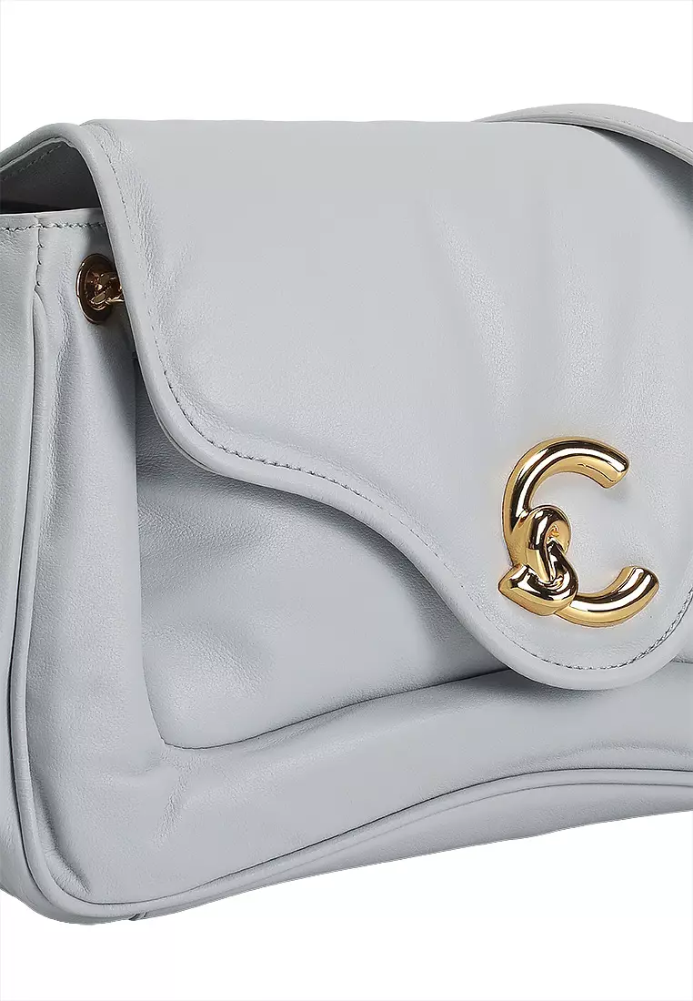 C-Me Fluffy Smooth Medium Shoulder Bag