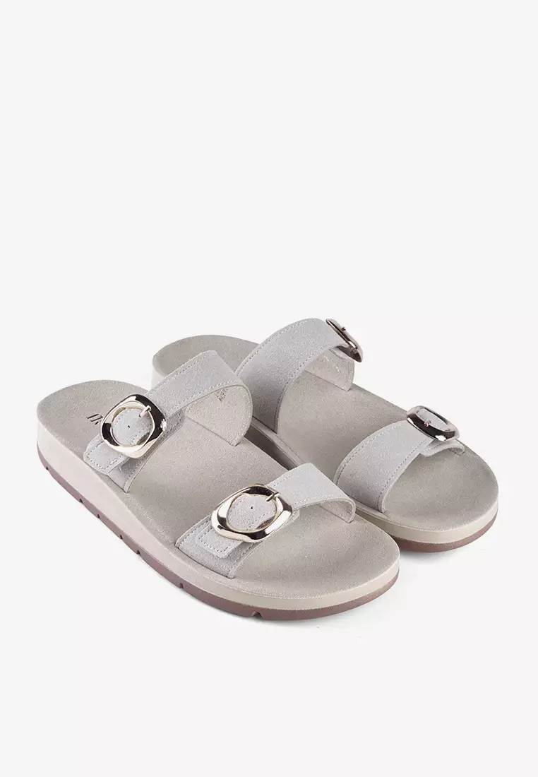 Sandal Slip on Wanita Casual Buckle Daily L.Aino 02